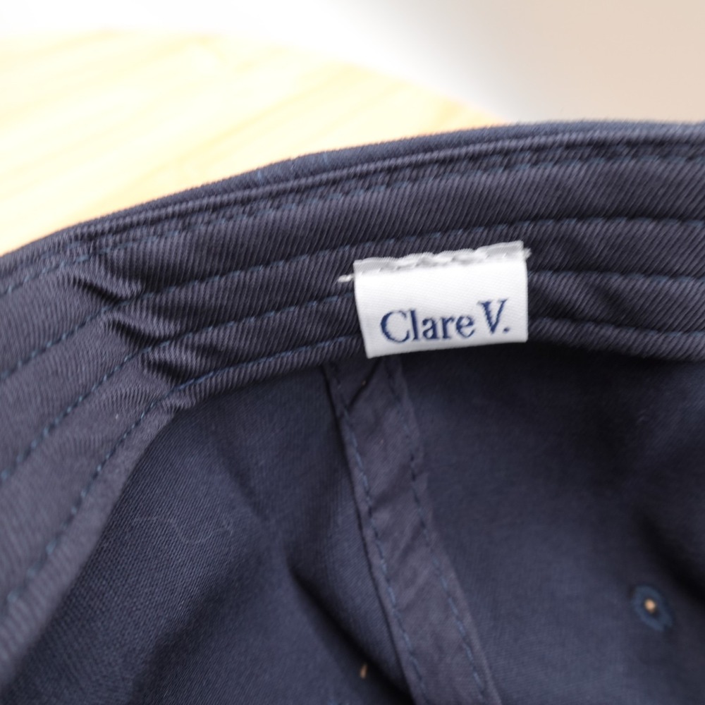Clare V. Ciao Adjustable Hat One Size Navy Blue Baseball NEW In Bag - Picture 6 of 8